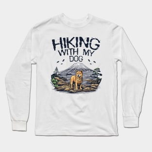 Hiking With My Dog Long Sleeve T-Shirt